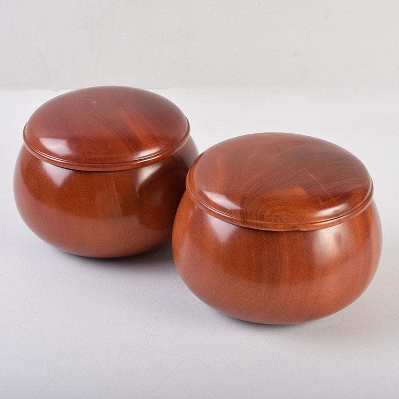 囲碁　碁石　本蛤碁石　那智黒碁石　碁笥　一套　時代箱付　M　R9282B