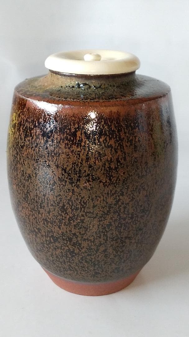 笹田有祥 摸 北野肩衝 茶入 唐物 大名物 仕覆 二人静 茶道具 共箱 栞 新品