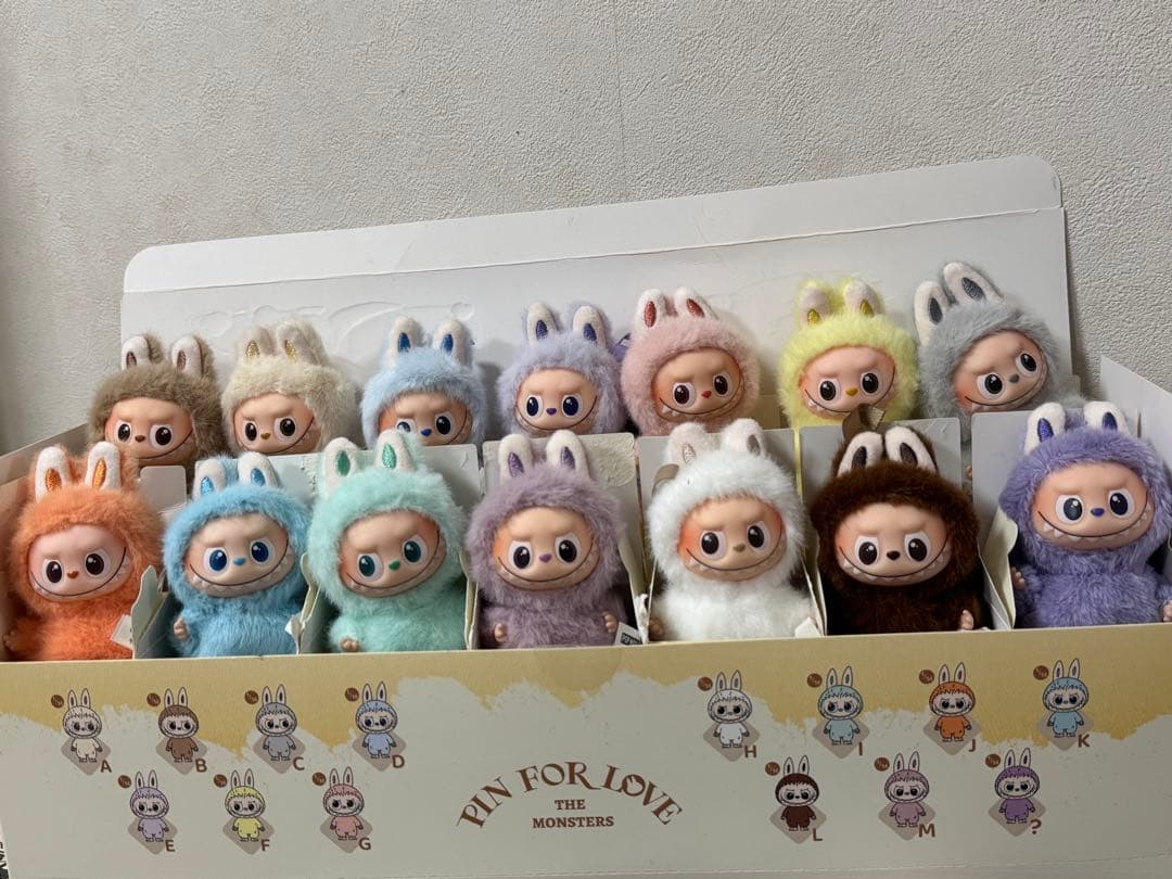 パ*ダ様 イニシャルラブブ　ミニラブブ　A-M アソートボックス　14体セット