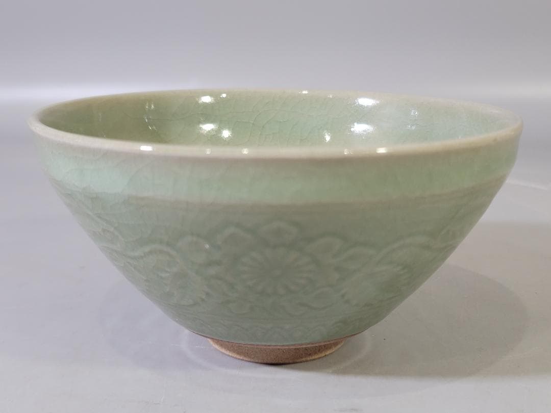 茶道具 青磁天目数茶碗 十客 共箱 DT740