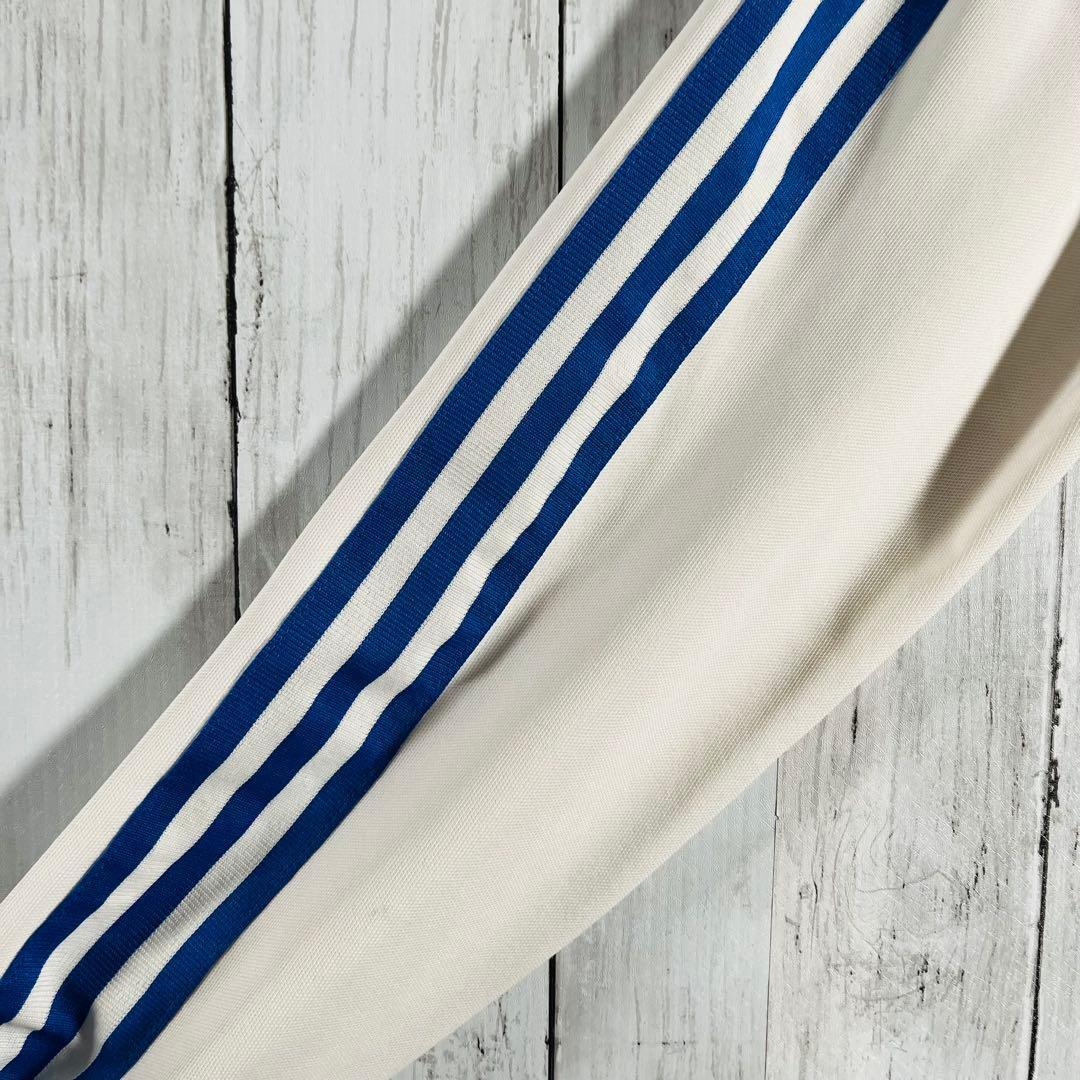 希少 90s アディダス トラックジャケット ジャージ ホワイト L 4