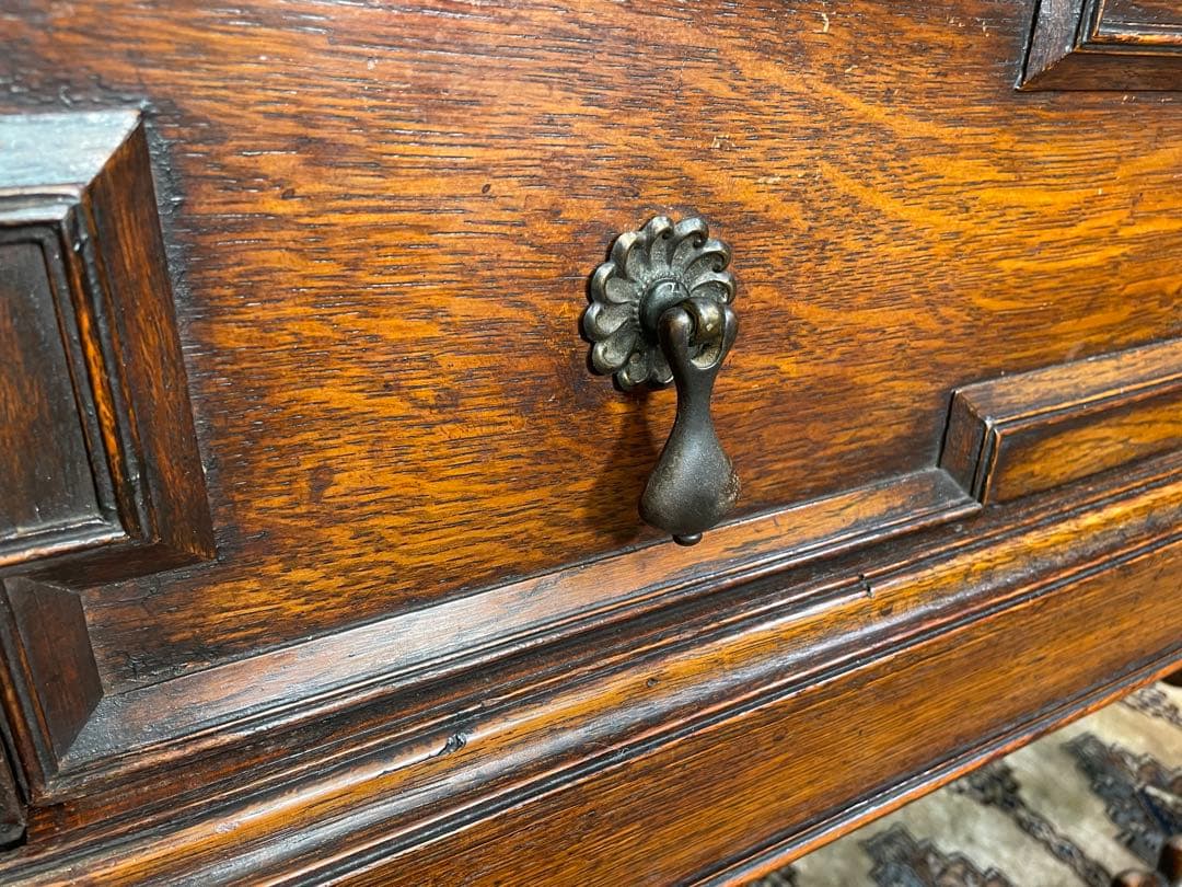 端正なフォルム♪ 英国 アンティーク ライティングビューロー ツイストレッグ