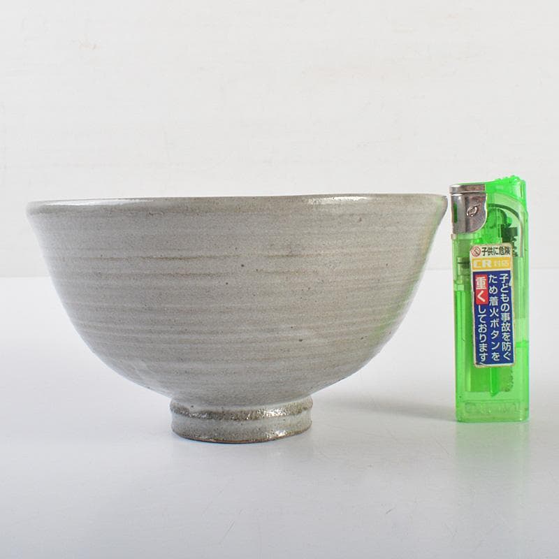 萬古焼　多気檗山作　淡々斎篆刻　刷毛目茶碗　銘彩雲　淡々斎極め箱　V　R6933