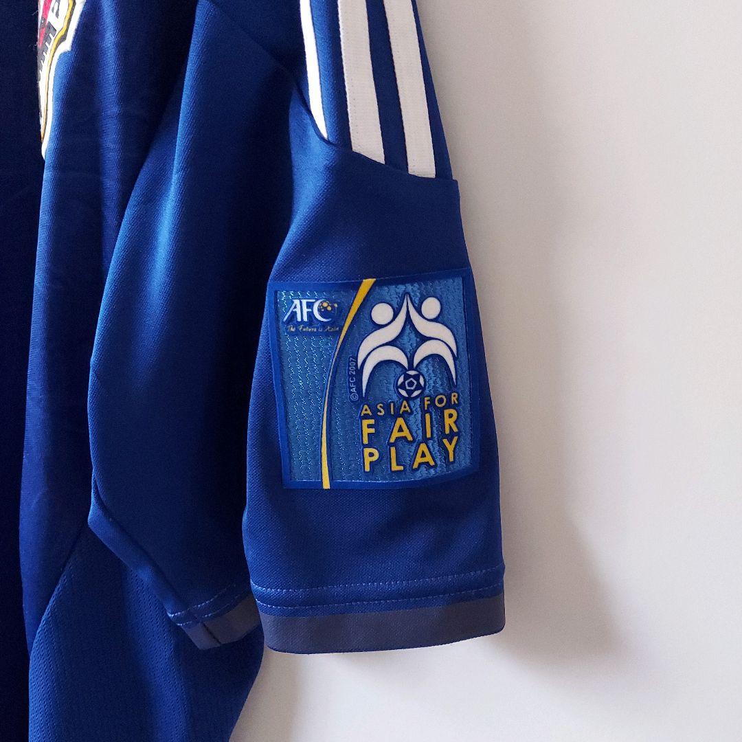 超希少2011アジアカップ日本代表李忠成選手公式ユニフォーム L 青オフィシャル