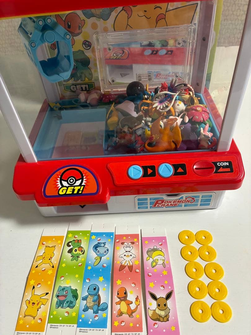 ポケモン クレーンゲーム おもちゃ モンコレフィギュア付き　電池付き