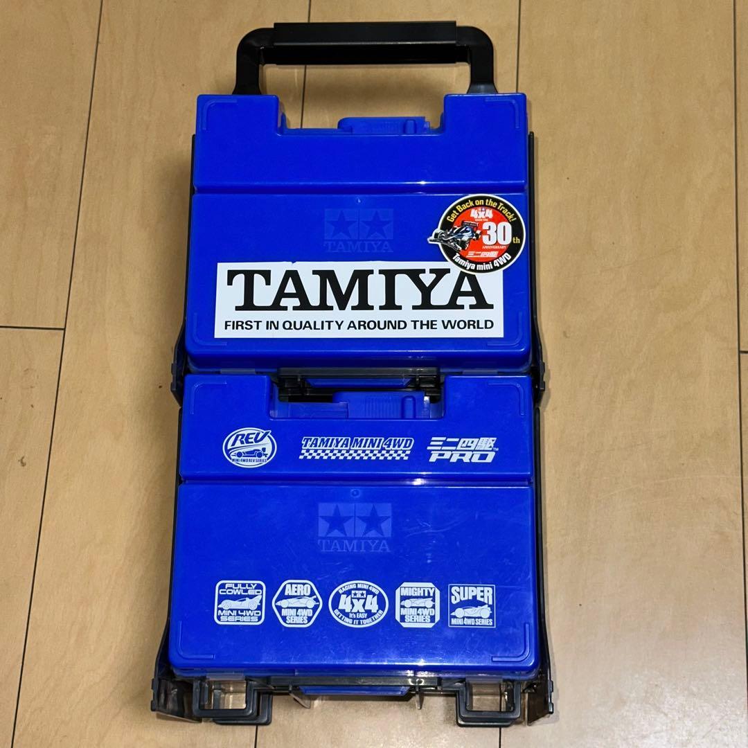 [G12238]ミニ四駆　ポータブルピット　シリーズロゴモデル　ブルー　タミヤ