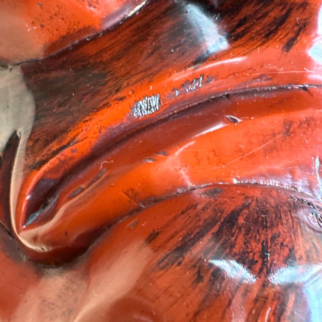 超大型　天狗お面　木彫　アンティーク　壁掛　工芸品　魔除け　縁起物　骨董　守神