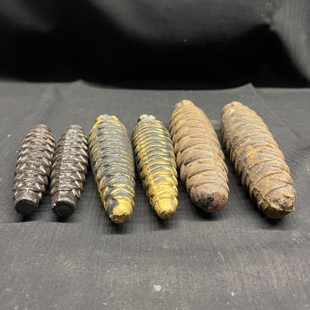 〇Fa左1047 昭和レトロ 古い鳩時計のおもり 3種まとめ