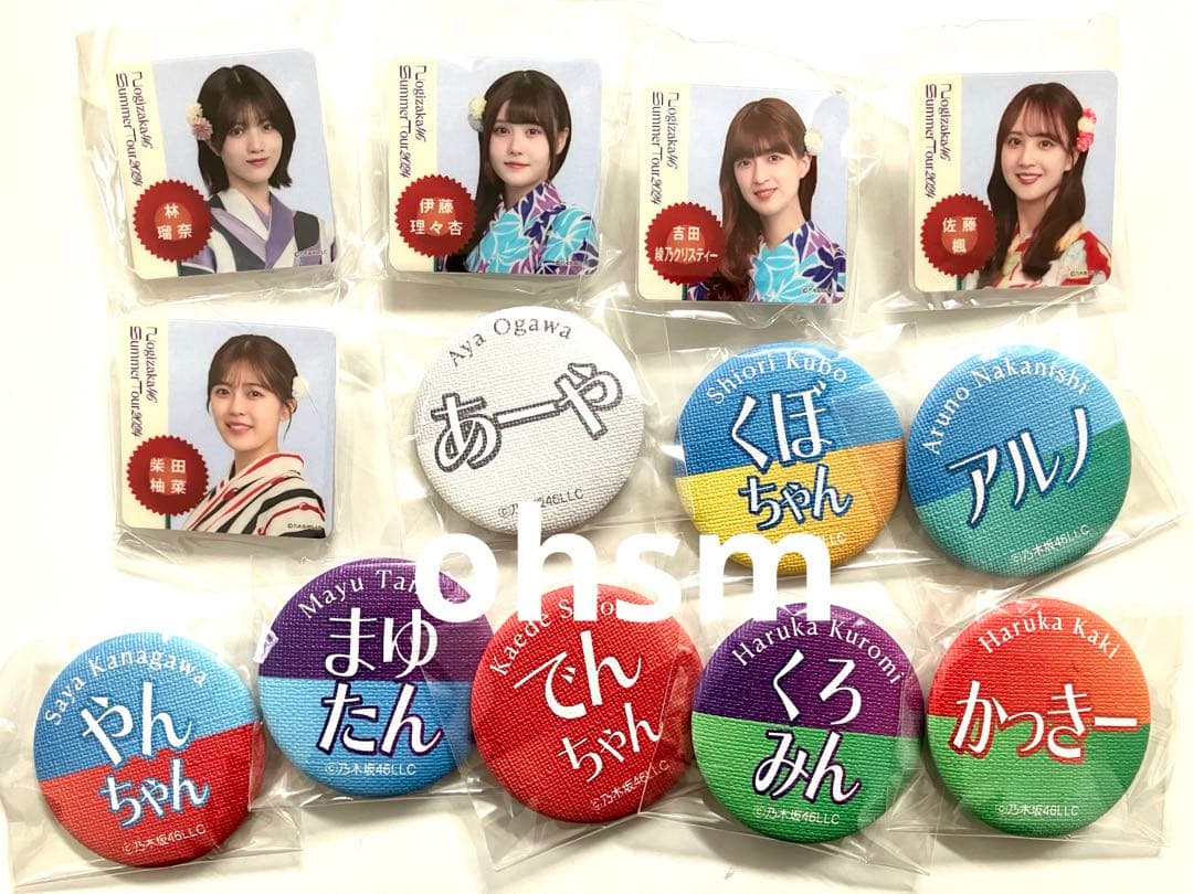 乃木坂46 真夏の全国ツアー　ウォールアート缶バッジ　2024 ランダムグッズ