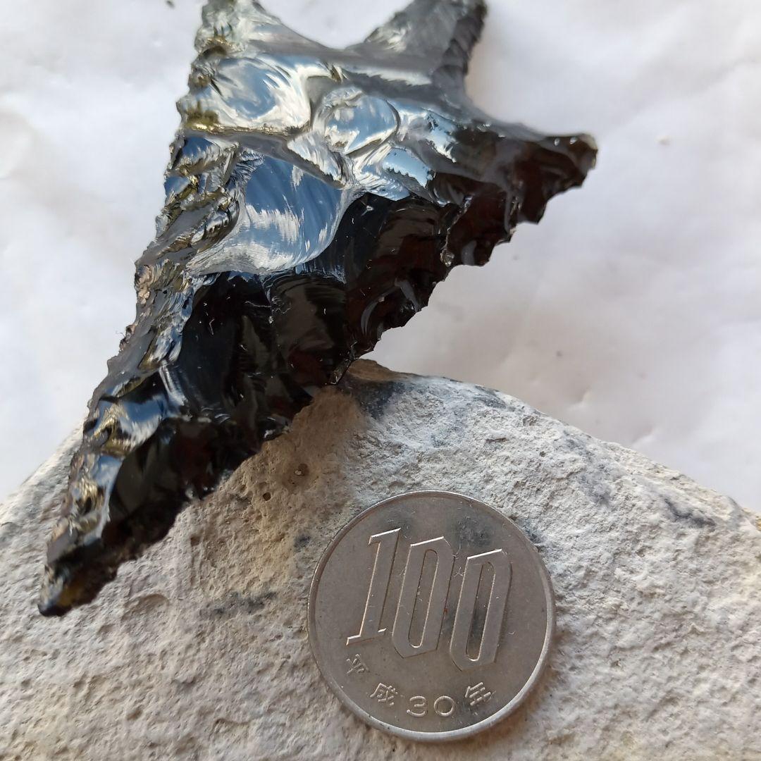 旧石器　有舌尖頭器　黒曜石　模写　サンプル　　199