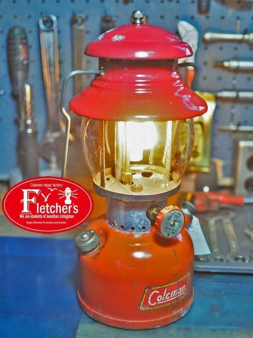 燃焼絶好調1955年6月 コールマン 200A ランタン イエローボーダーt47