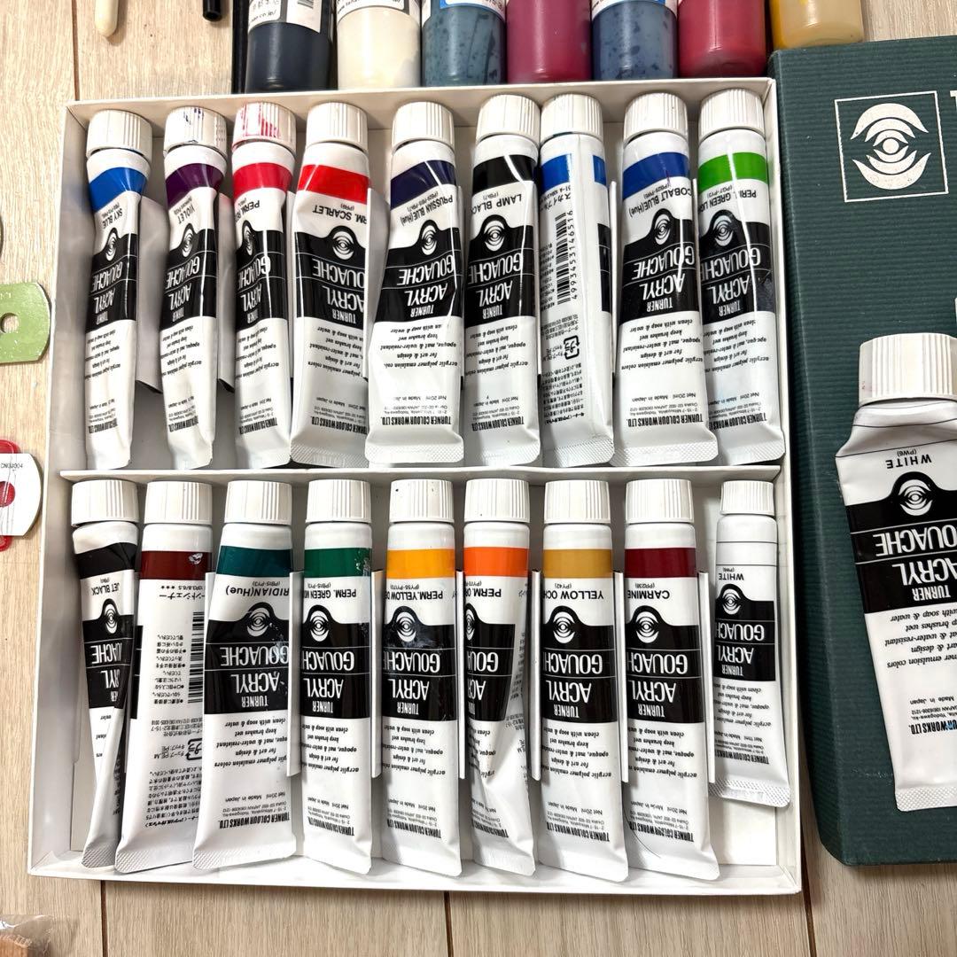 ゆ*う様 画材セット 新品未開封有 ターナー色彩アクリルガッシュ20ml ホルベ