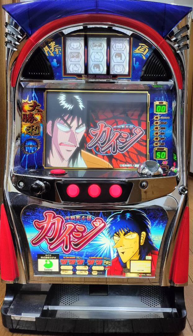 【パチスロ実機】ロデオ★『初代』回胴黙示録 カイジ【不要機付】４号機・レア