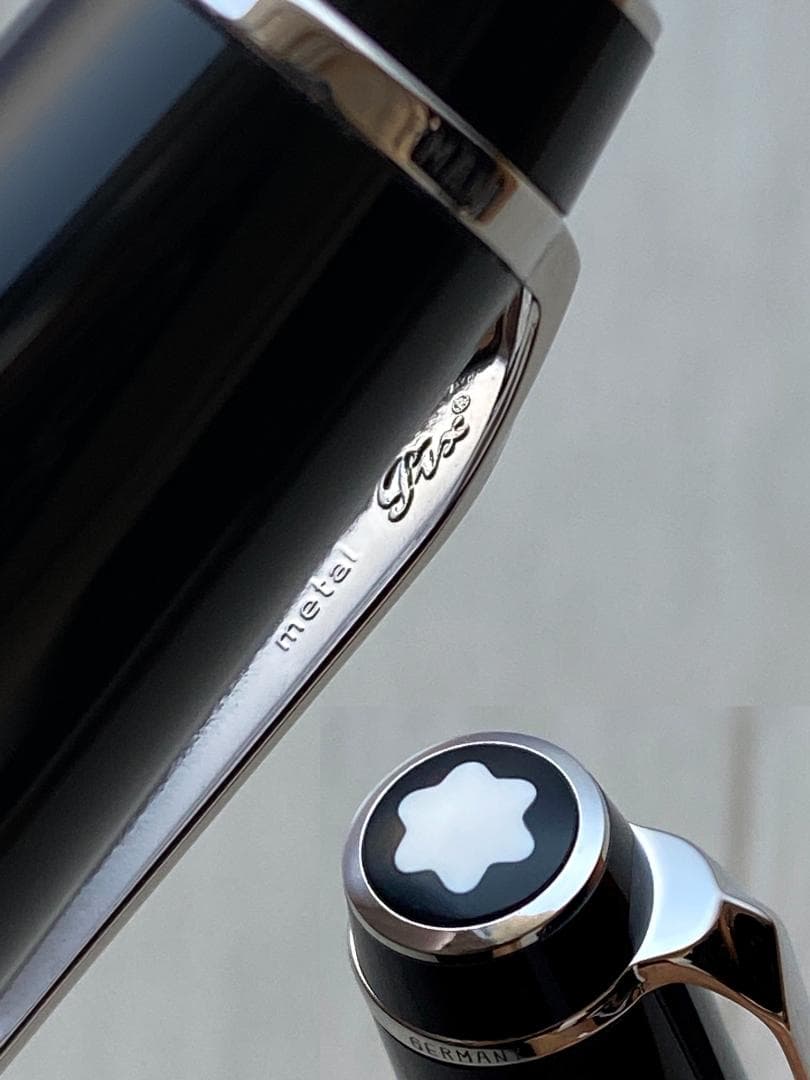 未使用　モンブラン ボエム ノワール　プラチナxブラック　ローラーボール 付属品