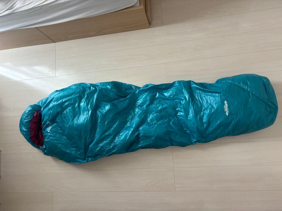 mont-bell ダウンシュラフ 3 ターコイズ/ワイン 収納袋付き