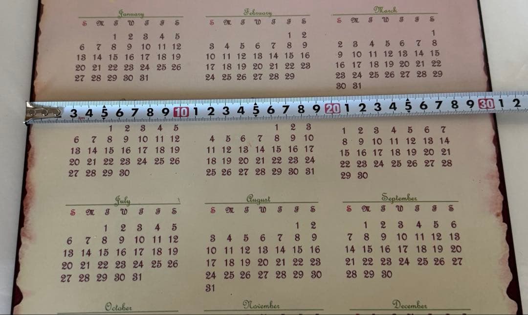 イマンダイアナローズアンティーク調インテリアカレンダー2008パネルブリキ