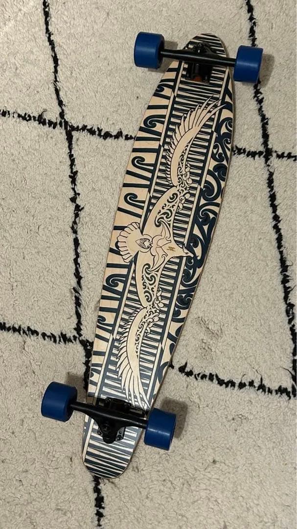 HERMÈS スケートボード ロング ネイビー／ナチュラル 新品未使用