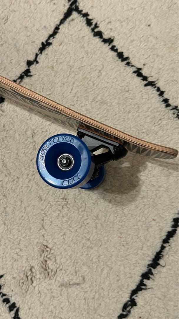 HERMÈS スケートボード ロング ネイビー／ナチュラル 新品未使用