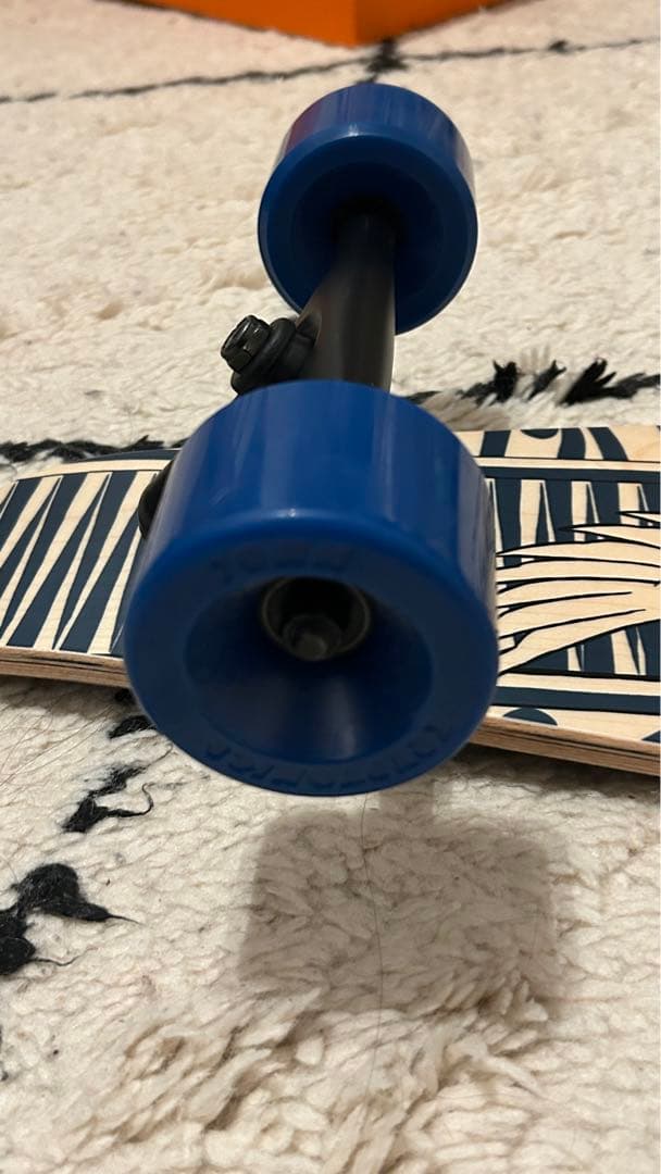 HERMÈS スケートボード ロング ネイビー／ナチュラル 新品未使用