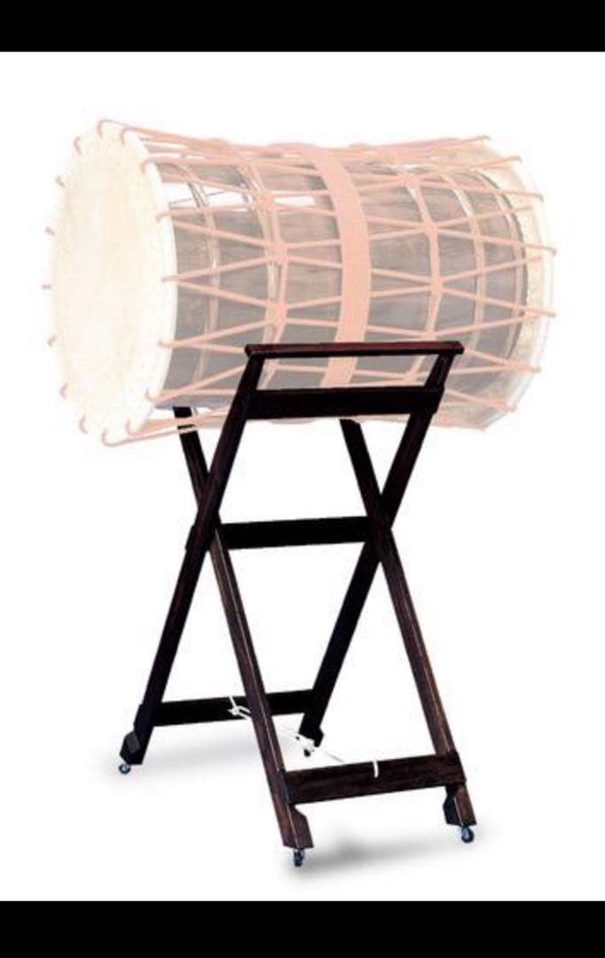 和太鼓 特大 2.5尺(75cm) 大太鼓 太鼓　桶胴 特注　台付き 状態良好