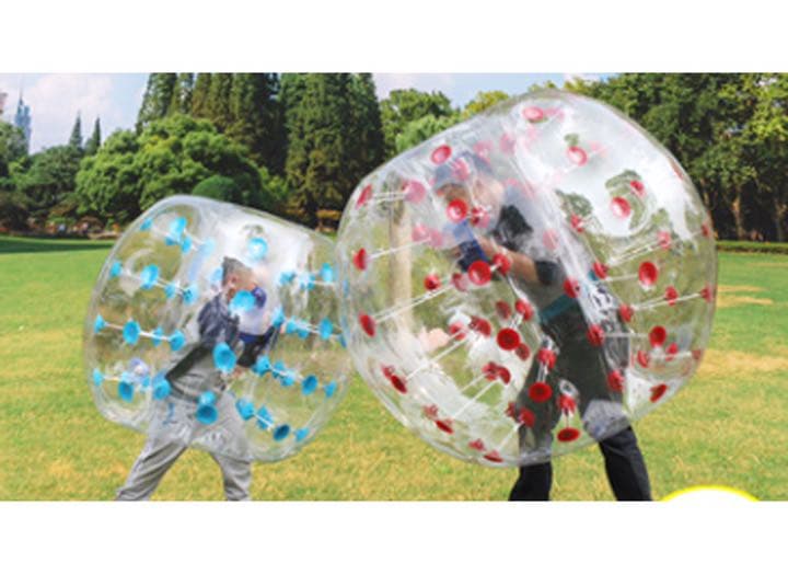 エアートランポリン　ボール　エアー遊具　スペースパウンダ　ゾービング　巨大　球体