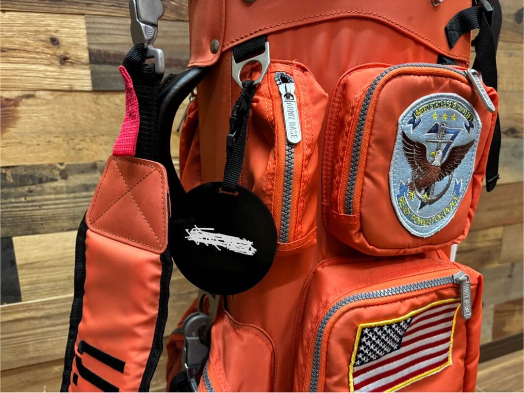 アーミーベースコレクション　 キャディバッグ オレンジ