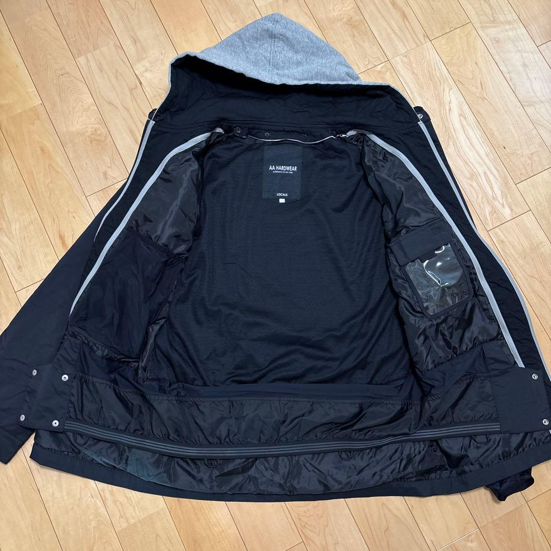 【極美品】　AA HARDWEAR ダブルエー　スラッシャー　スノボ　黒灰　L