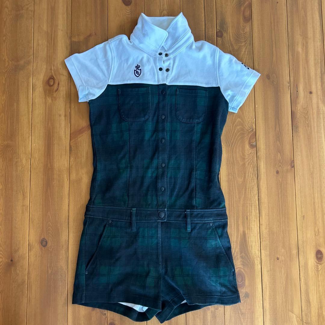 PEARLY GATES チェック柄 ジャンプスーツ サイズ0