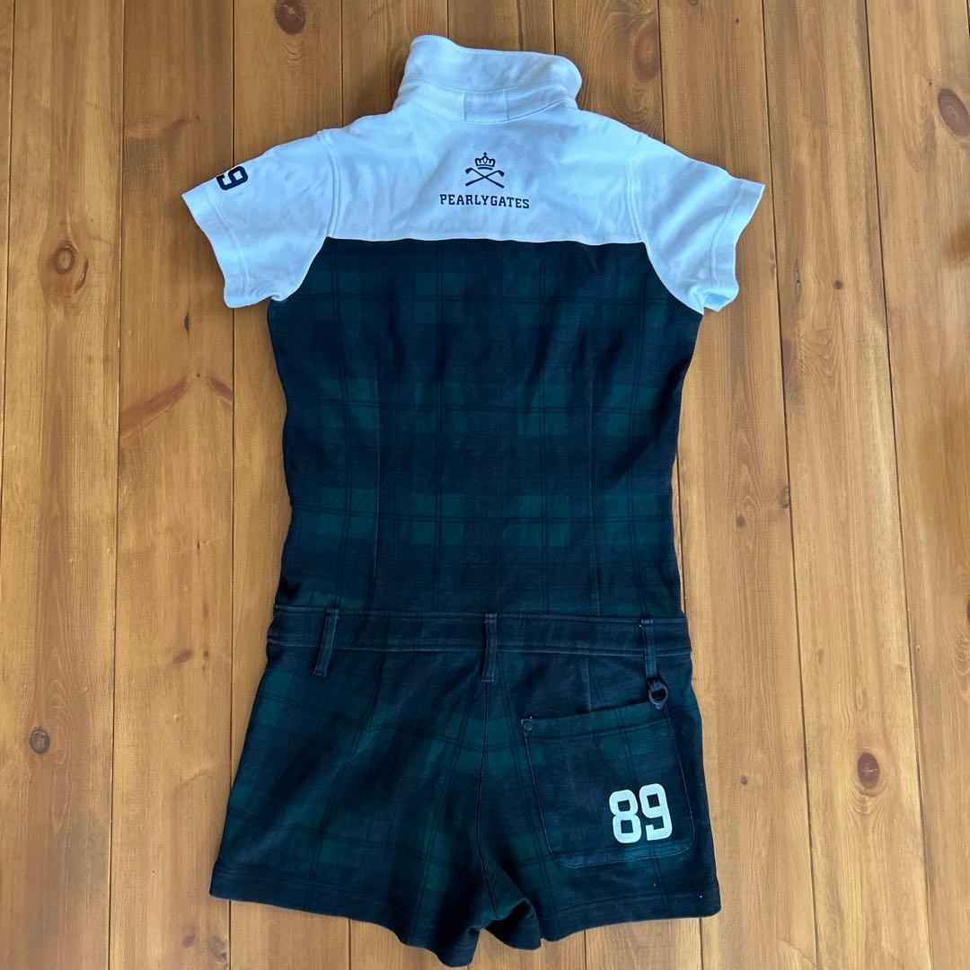 PEARLY GATES チェック柄 ジャンプスーツ サイズ0