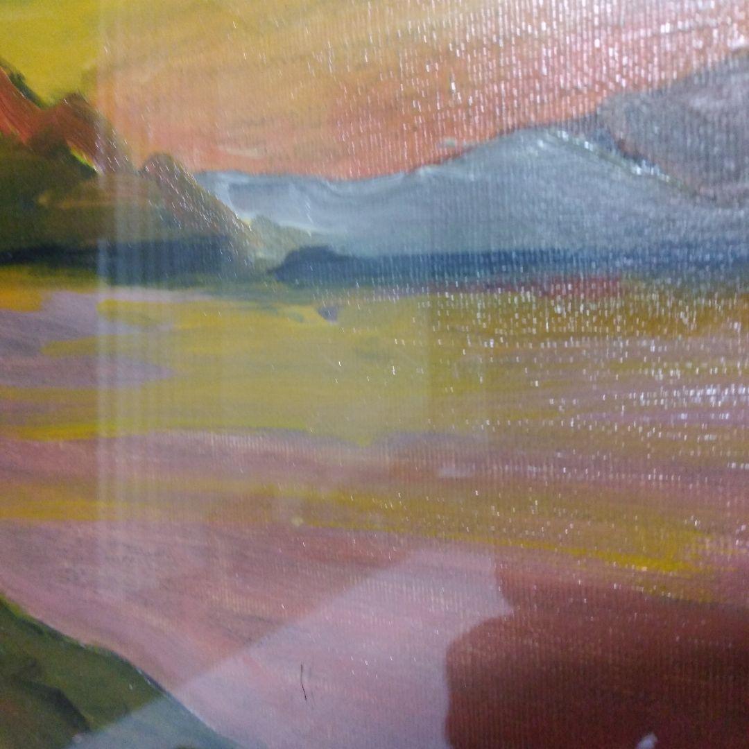 ◆絵画◆　油彩画　K.fujii 額装　額縁　油絵　静物画　額　風景画　F6