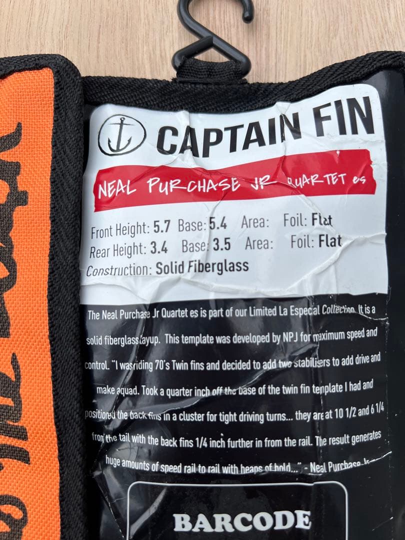 フューチャーフィン　クアッド　Neil purchase jr キャプテンフィン