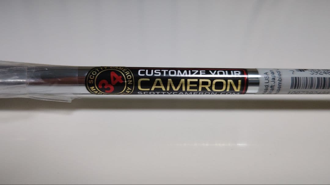 新品グリップ付き パター用スチールシャフト 34インチ