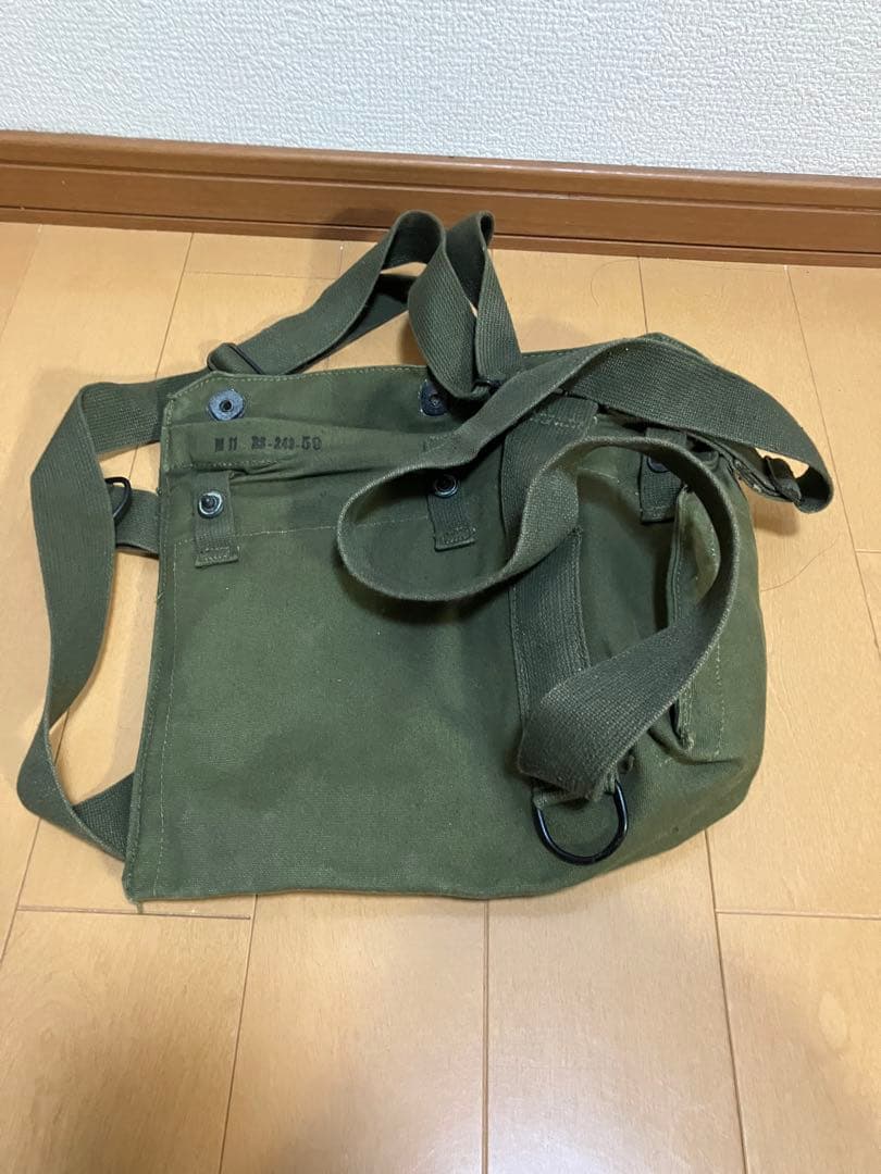 アメリカ軍 ガスマスク&専用ショルダーバッグ 米軍放出品