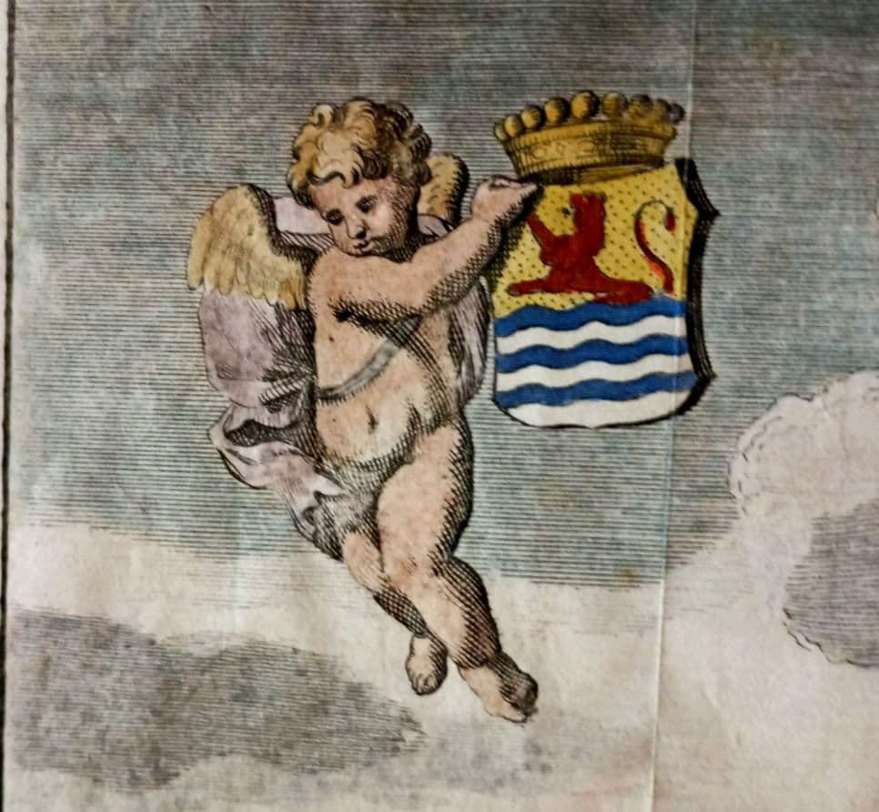 額装品　景観図　17世紀　オランダ　ゼーランド州トーレン　お値打ち