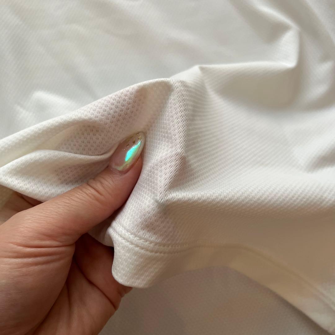 ホワイトノースリーブゴルフシャツ