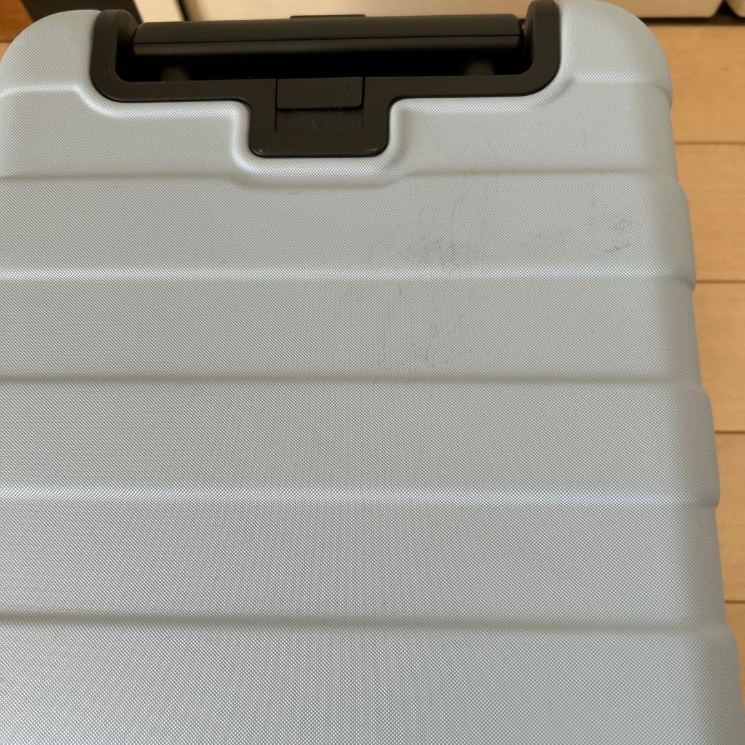 美品　無印　19リットル　キャリーケース　ライトブルー