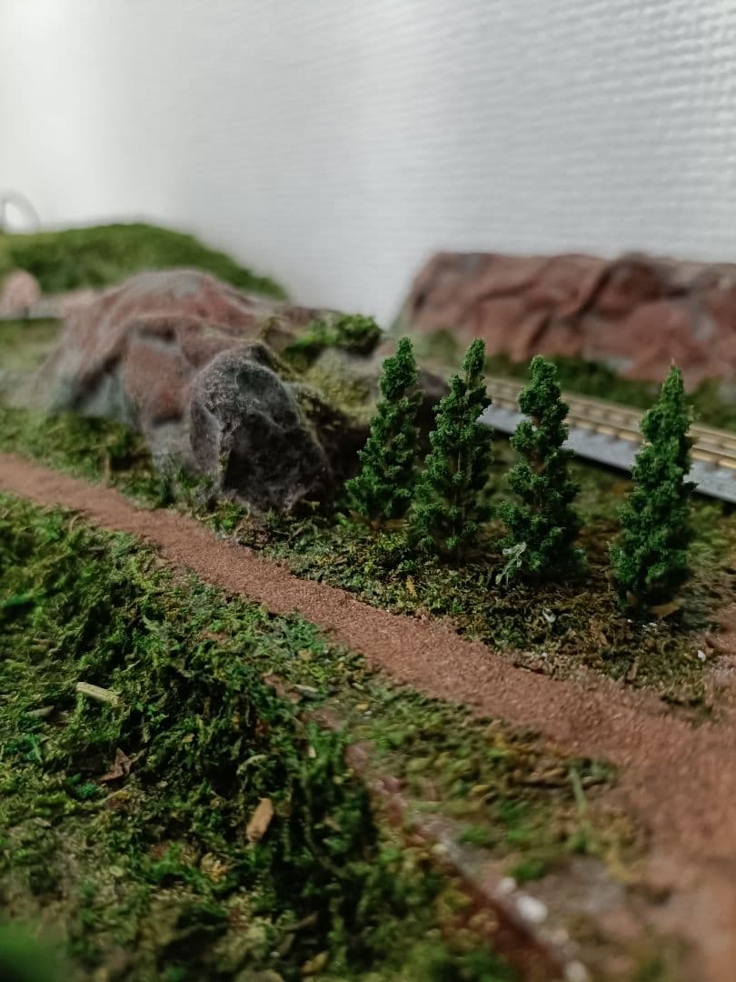 Nゲージ ジオラマ レイアウト 信号機付 卓上サイズ ストラクチャ付き