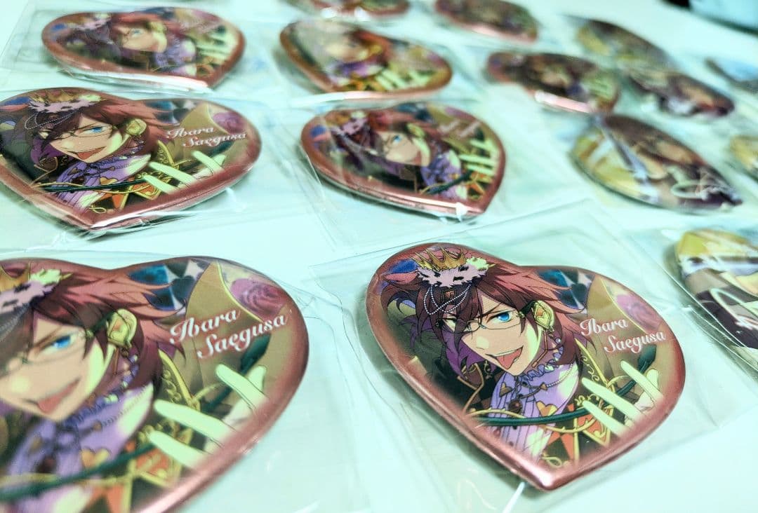 七種茨　ハート缶バッジ　痛バ　あんスタ