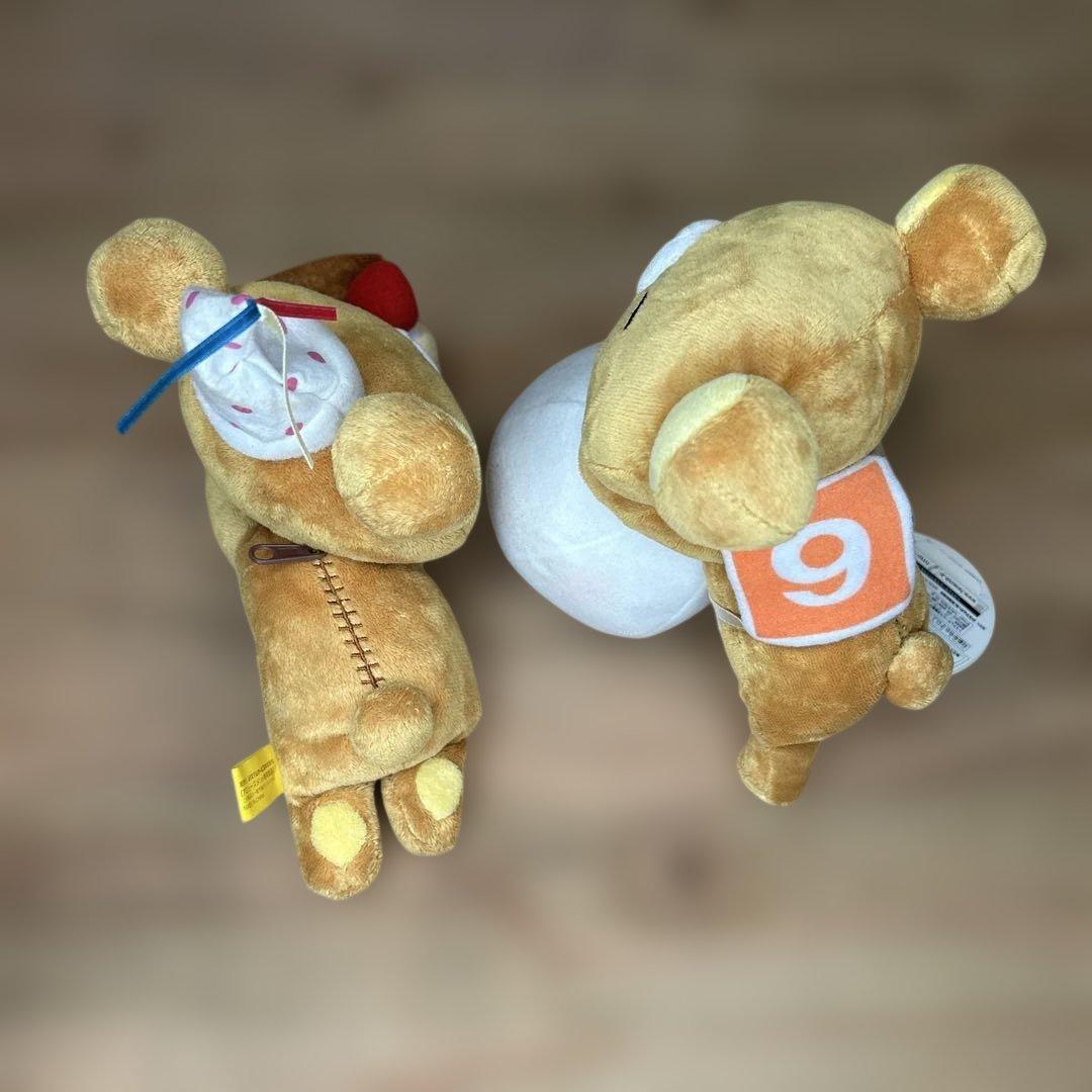 壁掛け時計➕リラックマぬいぐるみ　ダラダラ・うつぶせ・リラックス ・etc…