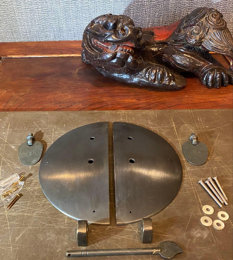 青銅　ドーム型装飾金具　１セット DIY中国アンティーク家具 ヴィンテージ　レア