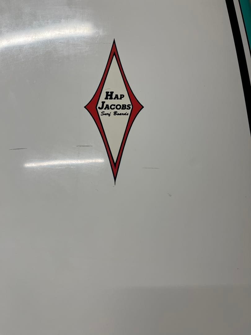 Hap Jacobs ロングボード ホワイト/ターコイズ
