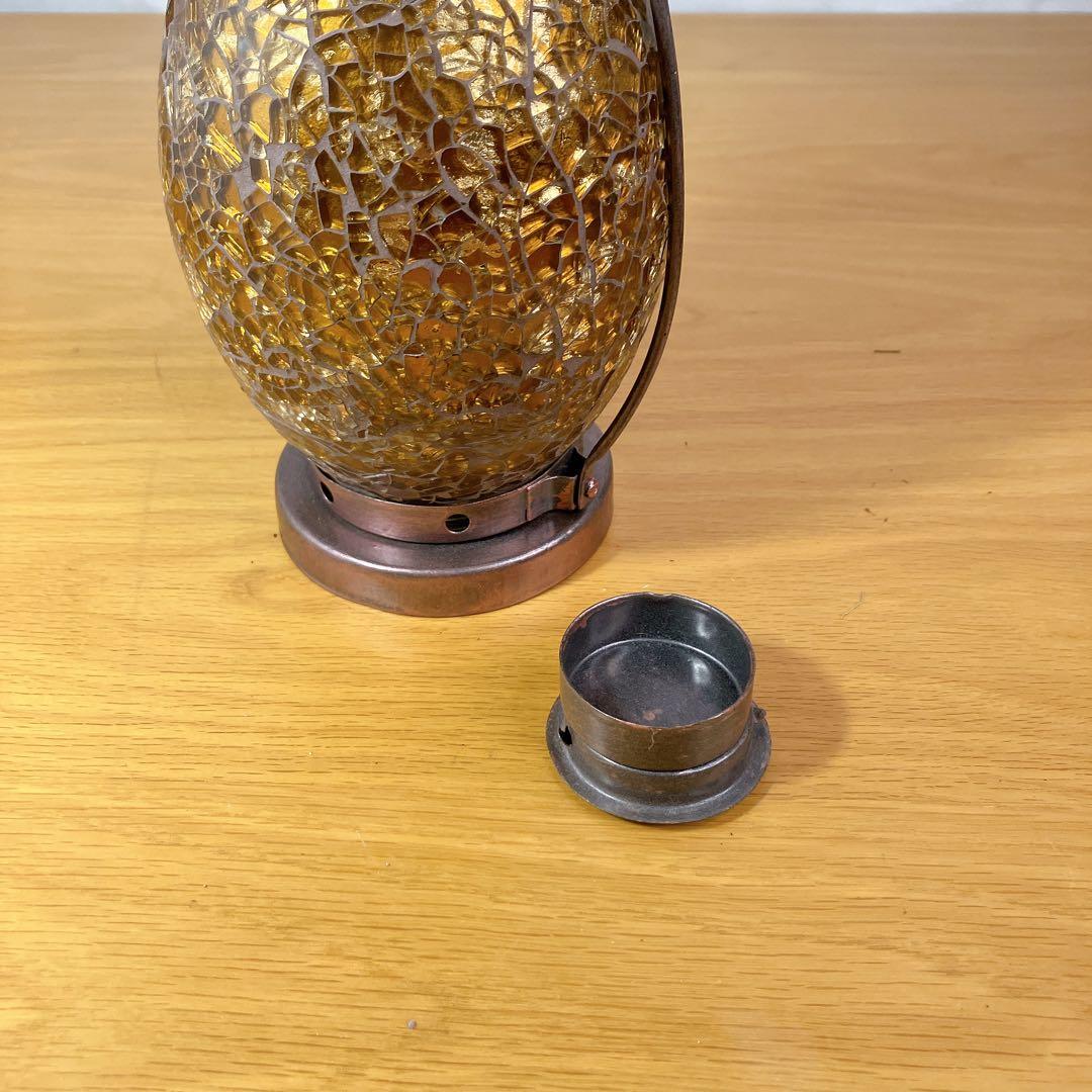 モザイクガラス ランタン キャンドルホルダー アンティーク調