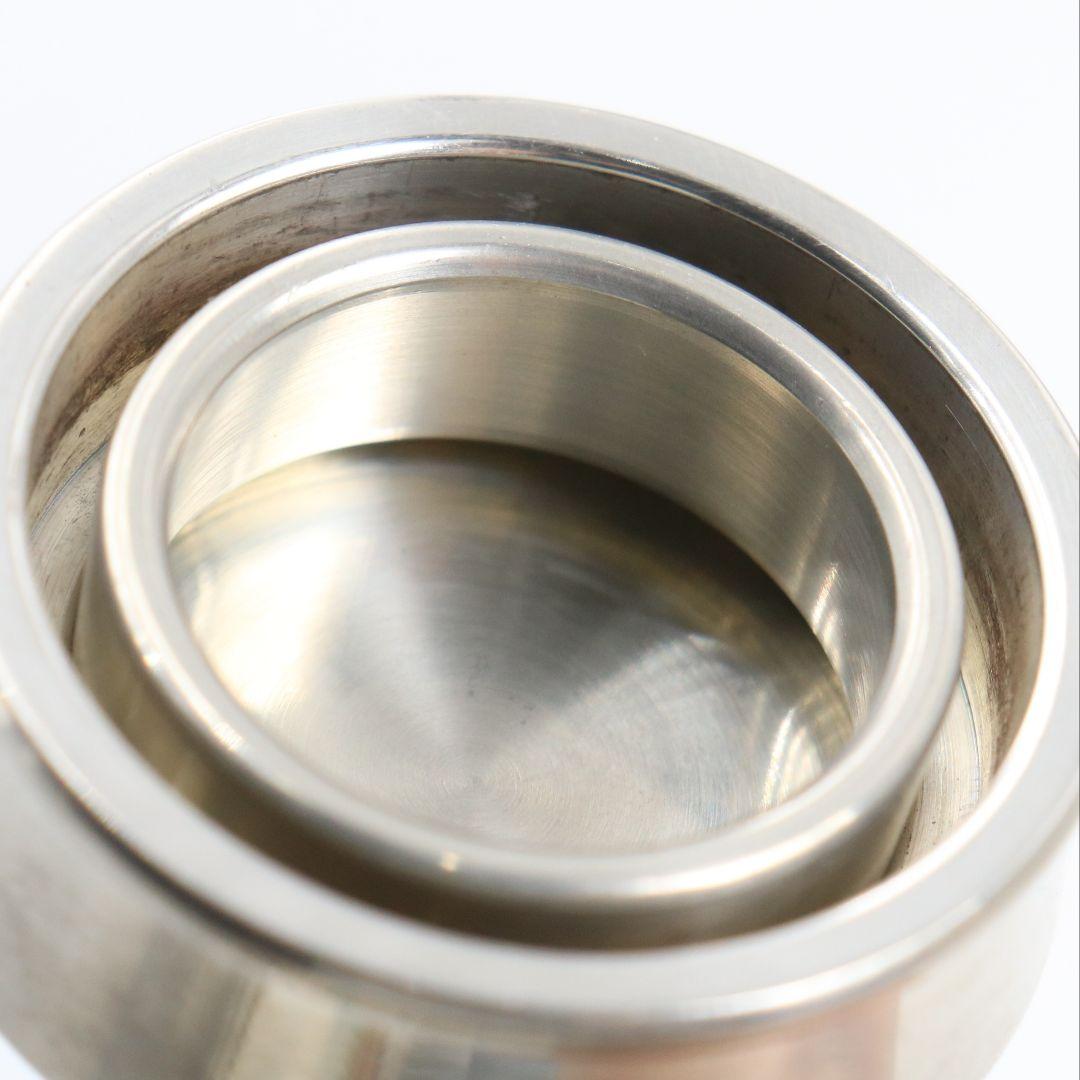 静寿居 辻井蔵苑造 純錫貞式茶入 茶心壷 煎茶道具　共箱共布　M960