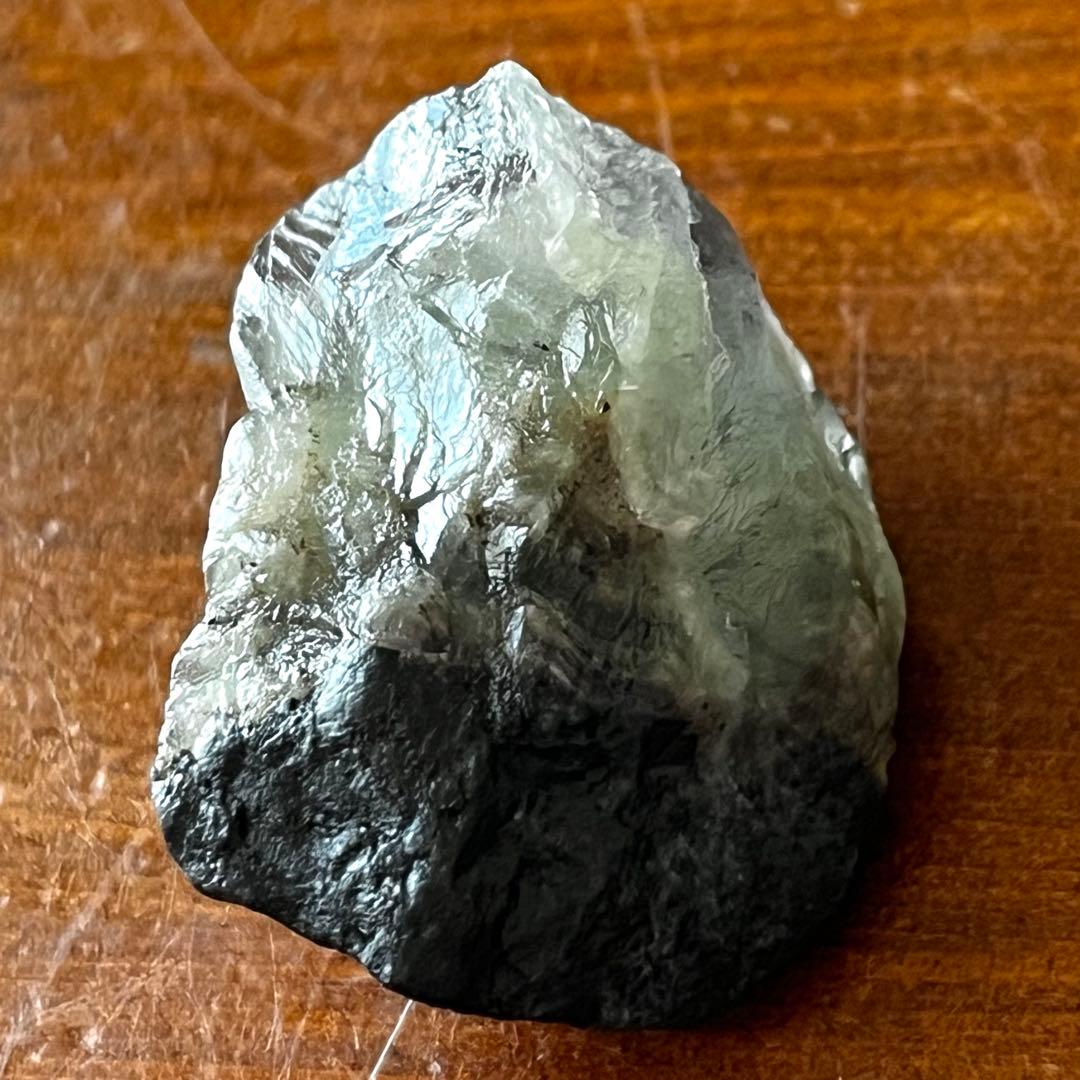 バイカラー 縞模様 フローライト 90.9ct 原石 グリーン グレー 一点物