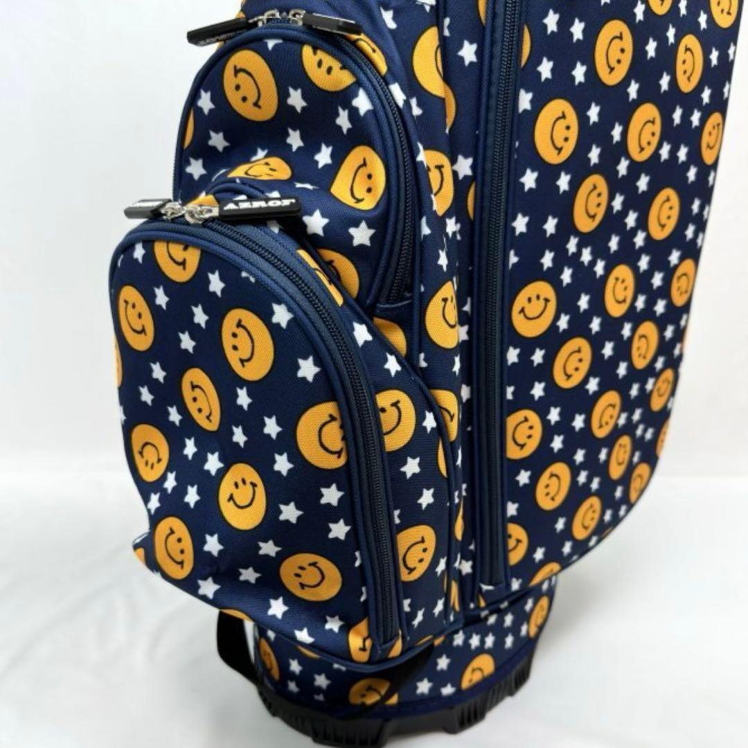 新品 AZROF スマイル柄　スタンドバッグ