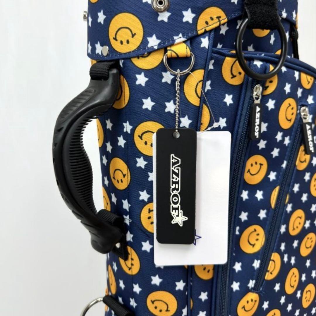 新品 AZROF スマイル柄　スタンドバッグ