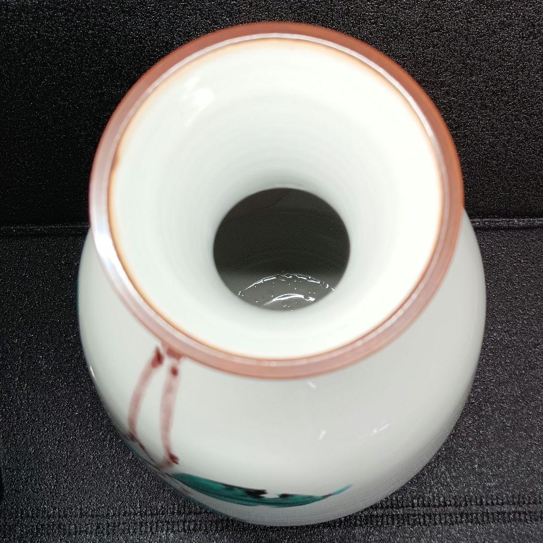 九谷焼 山田義明 在銘 花瓶