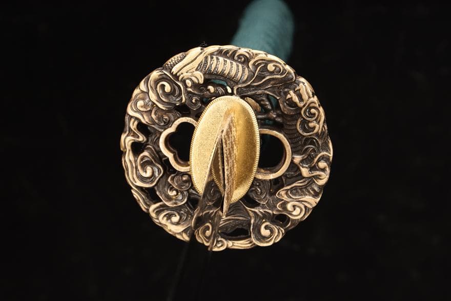 精品銅装T 10焼刃『飛龍』 日本刀 模造刀 居合刀 斬馬刀 龍泉剣