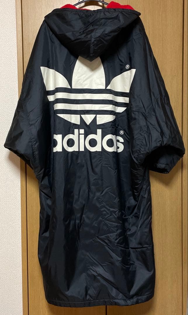 adidas ベンチコート　デサント　アディダス　ビッグロゴ　ビンテージ　裏ボア