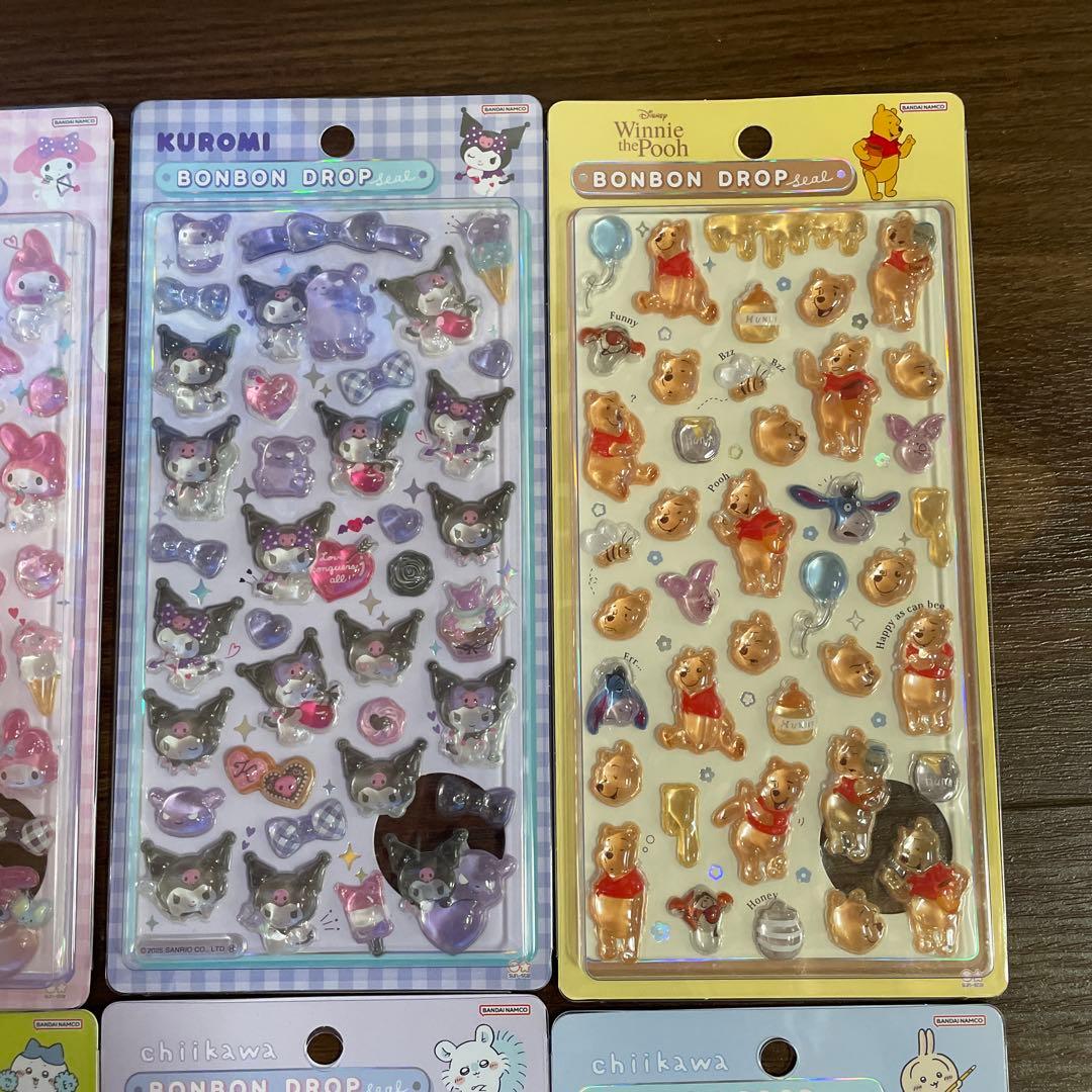 ボンボンドロップシールキティちゃんシールマーベルシール11枚セット確実正規品